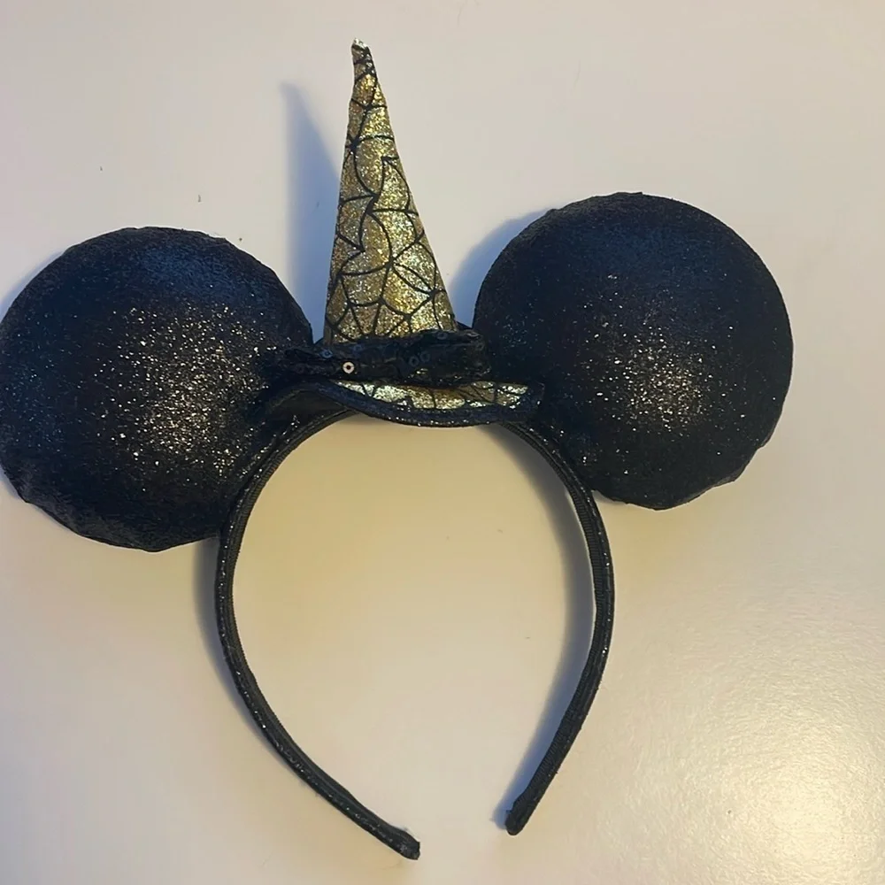 Disney Halloween Minnie Ear Headband WITCH HAT